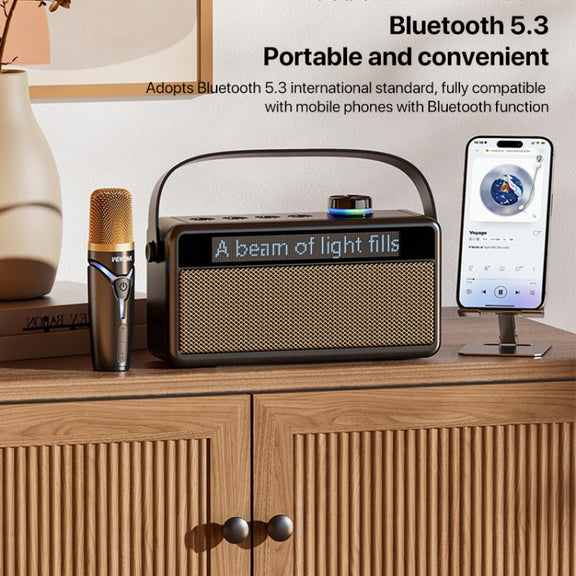 WEKOME Beluga 17 Lyrixing Lyrics Display Wireless Bluetooth Speaker(Creamy White)