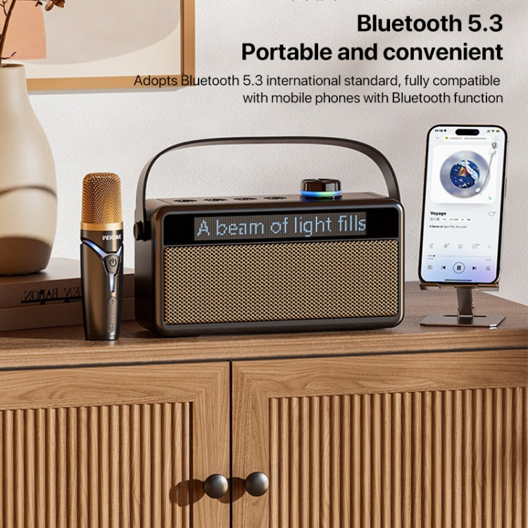 WEKOME Beluga 17 Lyrixing Lyrics Display Wireless Bluetooth Speaker(Creamy White)