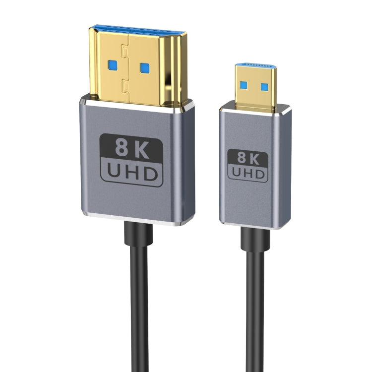 1.2m Coaxial Micro HDMI to HDMI 8K UHD 48Gbps Video Connection Cable, Style:Straight Head - Cable by PMC TechLife | Online Shopping South Africa | PMC TechLife | Buy Now Pay Later Mobicred