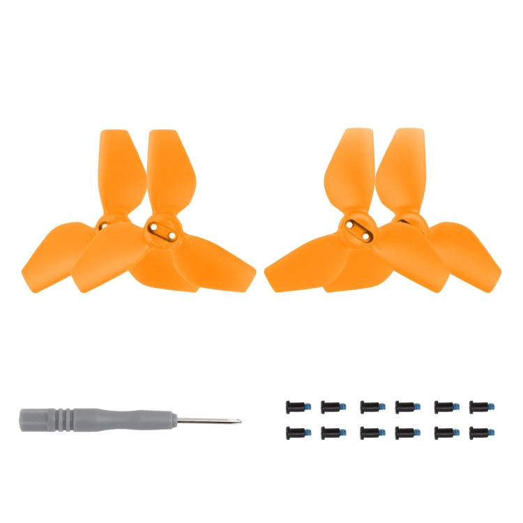For DJI Neo Sunnylife 2016S Drone Color 3-Blade Propeller, Quantity:2 pairs(Orange) - free shipping - PMC Jewellery - Order now!