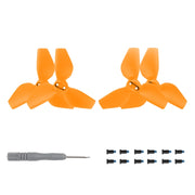 For DJI Neo Sunnylife 2016S Drone Color 3-Blade Propeller, Quantity:2 pairs(Orange)