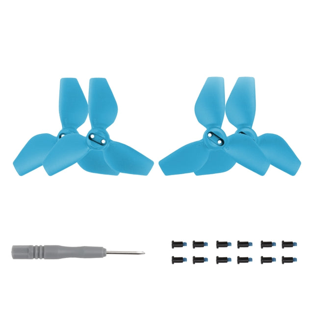 For DJI Neo Sunnylife 2016S Drone Color 3-Blade Propeller, Quantity:2 pairs(Blue)