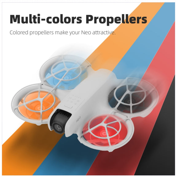 For DJI Neo Sunnylife 2016S Drone Color 3-Blade Propeller, Quantity:2 pairs(Red)