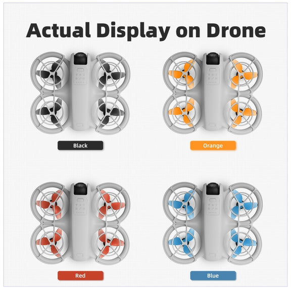 For DJI Neo Sunnylife 2016S Drone Color 3-Blade Propeller, Quantity:2 pairs(Red)