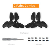 For DJI Neo Sunnylife 2016S Drone Color 3-Blade Propeller, Quantity:2 pairs(Red)