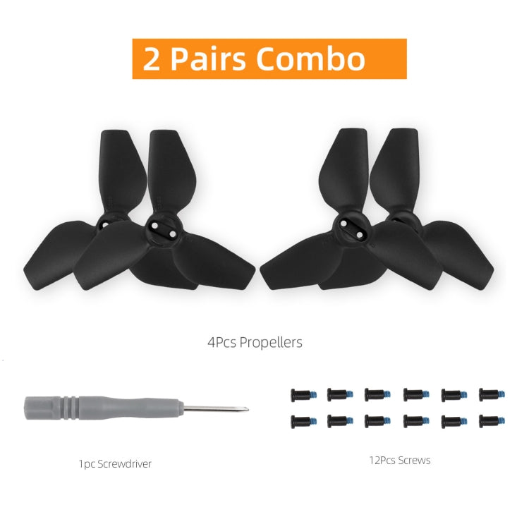 For DJI Neo Sunnylife 2016S Drone Color 3-Blade Propeller, Quantity:2 pairs(Red)