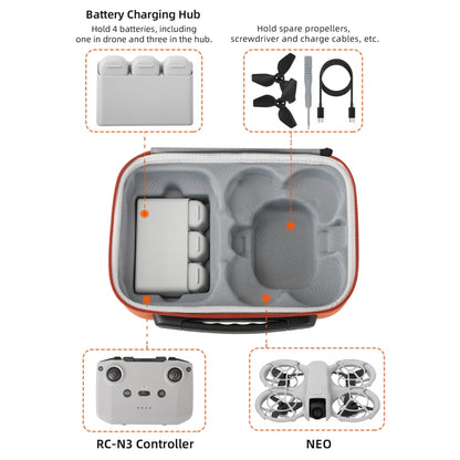 For DJI Neo Sunnylife Drone Batteries Kit Storage Case Box Suitcase(Black) - free shipping - PMC Jewellery - Order now!