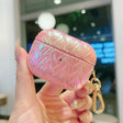 For AirPods Pro 2 Colorful Weaving Texture Earbuds Box PC Case with Hook(Pink) - free shipping - PMC Jewellery - Order now!