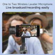 SX88 1 TX + 2 RX Smart Noise Reduction Lavalier Wireless Microphone, Specification:Type-C(Rose Gold)