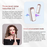 SX88 1 TX + 2 RX Smart Noise Reduction Lavalier Wireless Microphone, Specification:Type-C(Rose Gold)