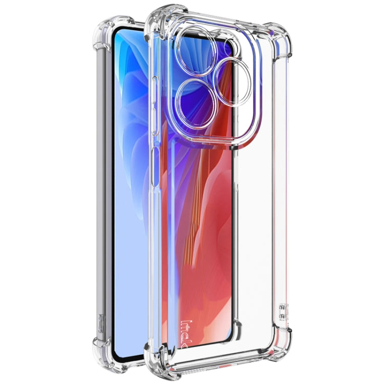 For Tecno Spark 20 / 20C IMAK UX-4 Series Four-corner Shockproof Phone Case(Transparent) - Tecno Cases by imak | Online Shopping South Africa | PMC TechLife | Buy Now Pay Later Mobicred
