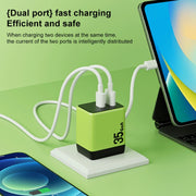 WK WP-U36 35W USB-C / Type-C, USB GaN Fast Charger, Plug Type:UK Plug(Green)