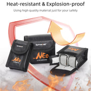 For DJI Neo Sunnylife Battery Explosion-proof Safe Bag Protective Li-Po Safe Bag(For 2pcs Batteries)