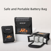 For DJI Neo Sunnylife Battery Explosion-proof Safe Bag Protective Li-Po Safe Bag(For 3pcs Batteries)