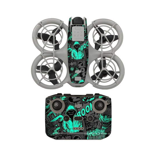 For DJI Neo Drone Body Remote Control Protective Sticker(Green Hat Man) - free shipping - PMC Jewellery - Order now!