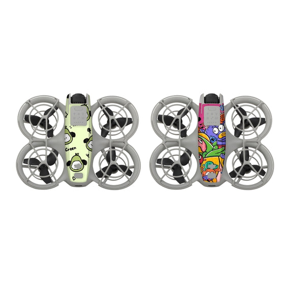 For DJI Neo 2pcs Combo Drone Body Protective Stickers(Green Puppy + Monster Party)