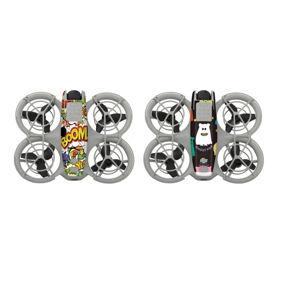 For DJI Neo 2pcs Combo Drone Body Protective Stickers(Graffiti Boom + Ghost Pop)
