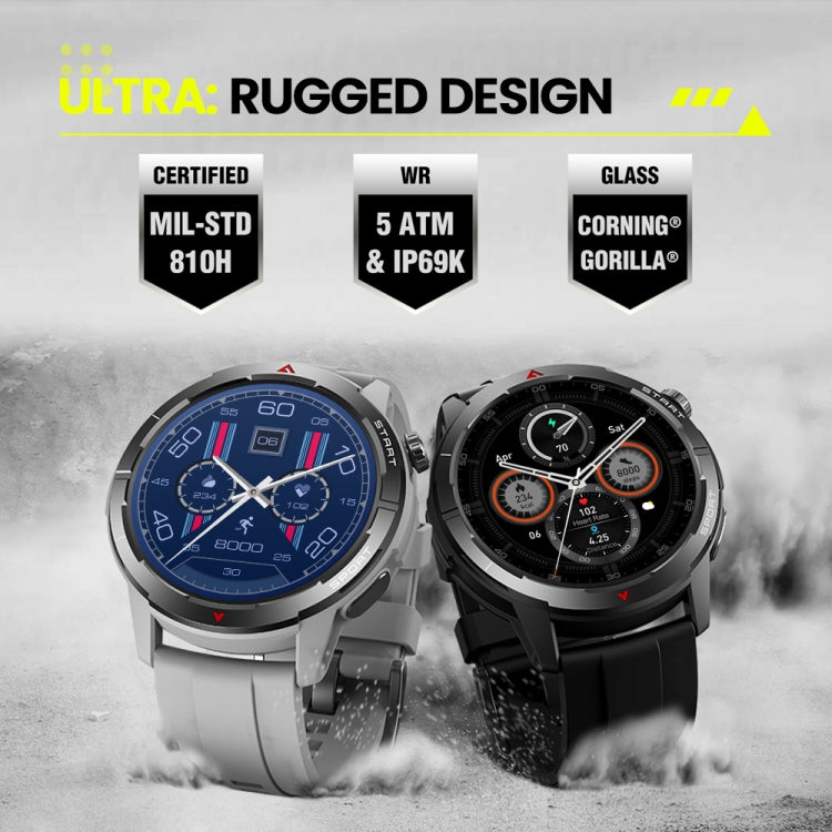Zeblaze Stratos 3 Ultra 1.43 inch Screen Rugged Outdoor Sports GPS Smart Watch(Moon White)