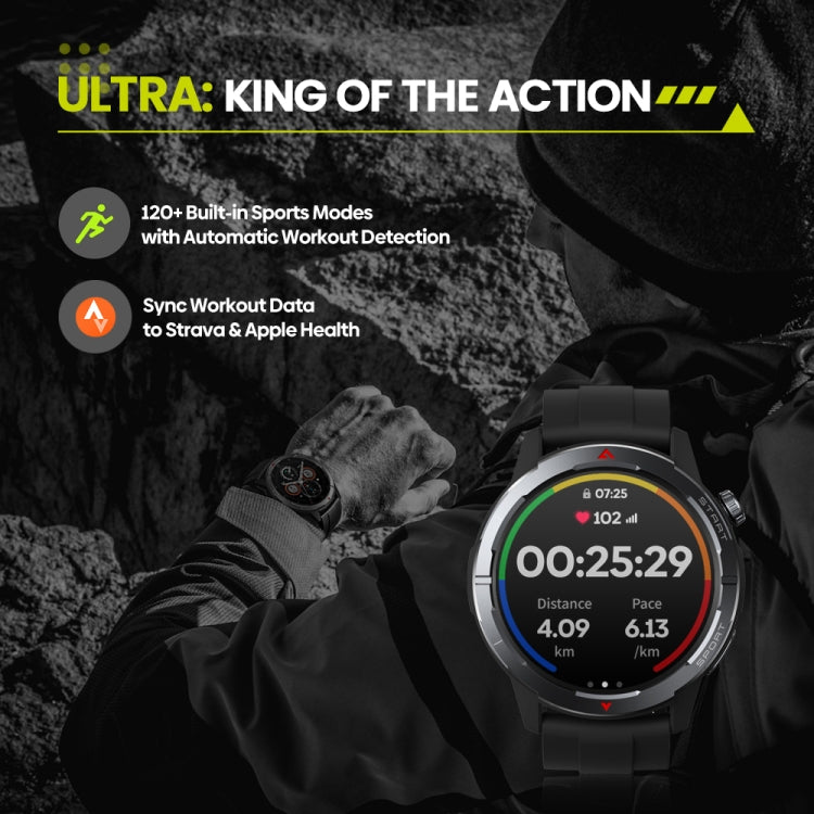 Zeblaze Stratos 3 Ultra 1.43 inch Screen Rugged Outdoor Sports GPS Smart Watch(Moon White) - free shipping - PMC TechLife - Order now!