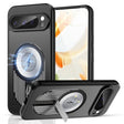 For Google Pixel 9 Pro XL Heat Dissipation Aromatherapy MagSafe Holder Phone Case(Black) - Google Cases by PMC TechLife | Online Shopping South Africa | PMC TechLife | Buy Now Pay Later Mobicred
