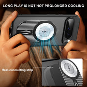 For Google Pixel 9 Pro XL Heat Dissipation Aromatherapy MagSafe Holder Phone Case(Black)