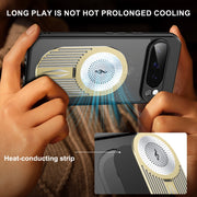 For Google Pixel 9 Pro XL Heat Dissipation Aromatherapy MagSafe Holder Phone Case(Gold)