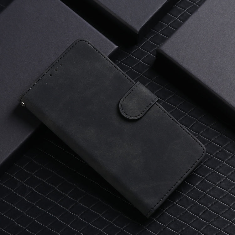 For iPhone 16 Pro Max Skin Feel Magnetic Flip Leather Phone Case(Black)