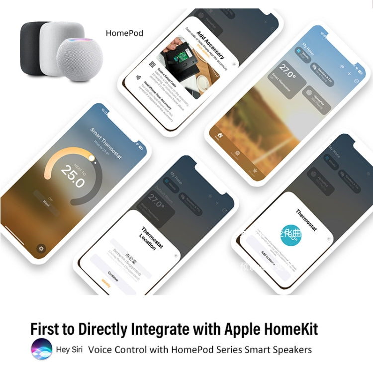 BHT-009GALW-MT Water Heating WiFi Smart Home LED Thermostat with Matter(Black) - Thermostat & Thermometer by PMC Jewellery | Online Shopping South Africa | PMC Jewellery | Buy Now Pay Later Mobicred