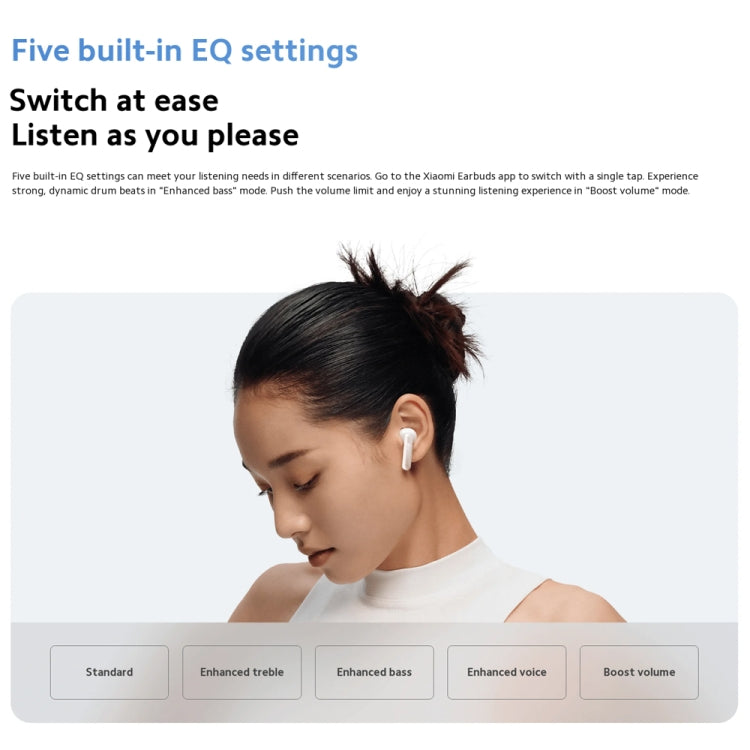 Original Xiaomi Redmi Buds 6 Active BT5.4 In-ear True Wireless Earbuds(White)