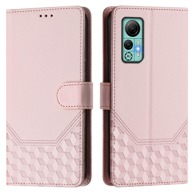 For Ulefone Note 14 Honeycomb Embossing RFID Leather Phone Case(Pink) - Ulefone Cases by PMC Jewellery | Online Shopping South Africa | PMC Jewellery | Buy Now Pay Later Mobicred
