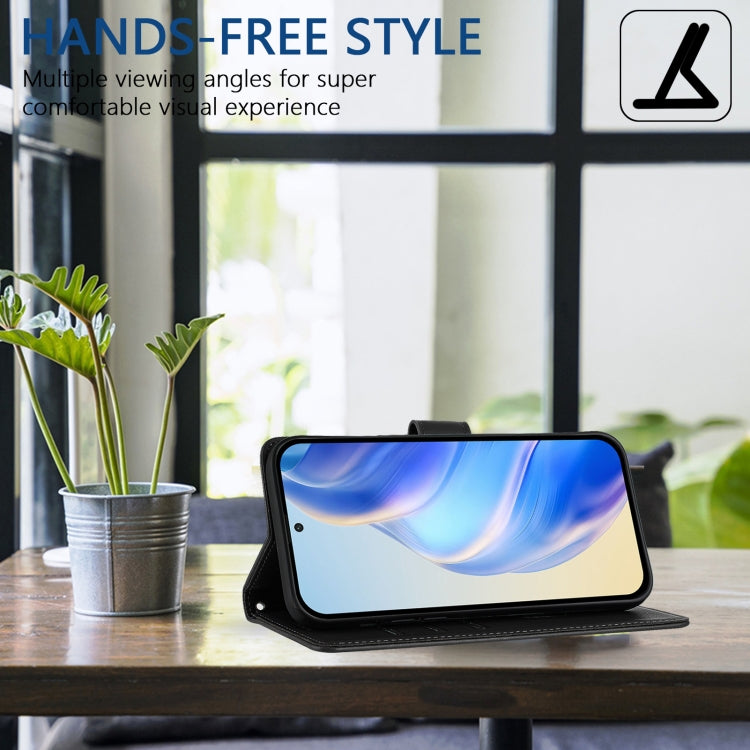 For Ulefone Note 17 Pro Honeycomb Embossing RFID Leather Phone Case(Black) - Ulefone Cases by PMC Jewellery | Online Shopping South Africa | PMC Jewellery | Buy Now Pay Later Mobicred