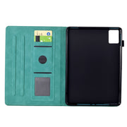For Lenovo Tab M11 / Xiaoxin Pad 2024 Cats Embossed Leather Smart Tablet Case(Light Blue)