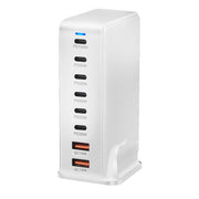 YMX-986 286W 6 Type-C, 2 USB 8-Ports Desktop Fast Charger, Plug Type:AU Plug(White)