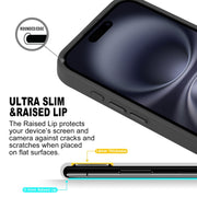 For iPhone 16 Plus GEBEI Skin Feel MagSafe Magnetic Phone Case(Black)