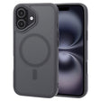 For iPhone 16 Plus GEBEI Skin Feel MagSafe Magnetic Phone Case(Black) - iPhone 16 Plus Cases by GEBEI | Online Shopping South Africa | PMC TechLife | Buy Now Pay Later Mobicred