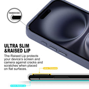 For iPhone 16 Plus GEBEI Skin Feel MagSafe Magnetic Phone Case(Blue)