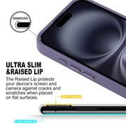 For iPhone 16 Plus GEBEI Skin Feel MagSafe Magnetic Phone Case(Purple)