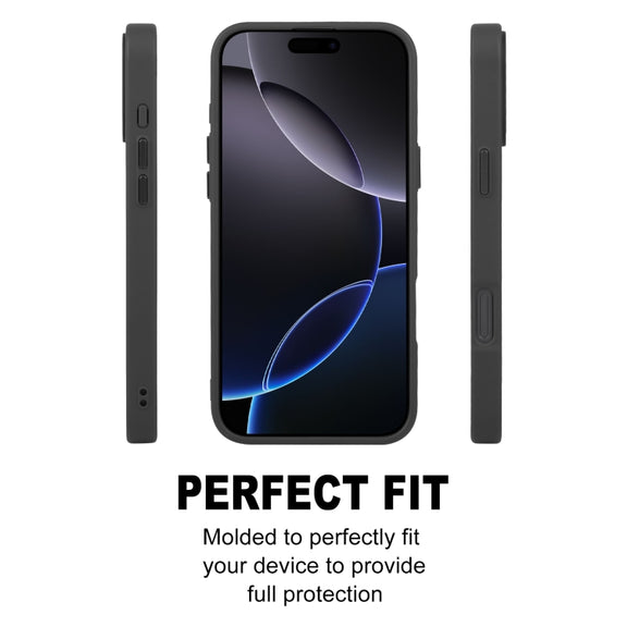 For iPhone 16 Pro GEBEI Skin Feel MagSafe Magnetic Phone Case(Black)