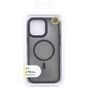 For iPhone 16 Pro GEBEI Skin Feel MagSafe Magnetic Phone Case(Black)