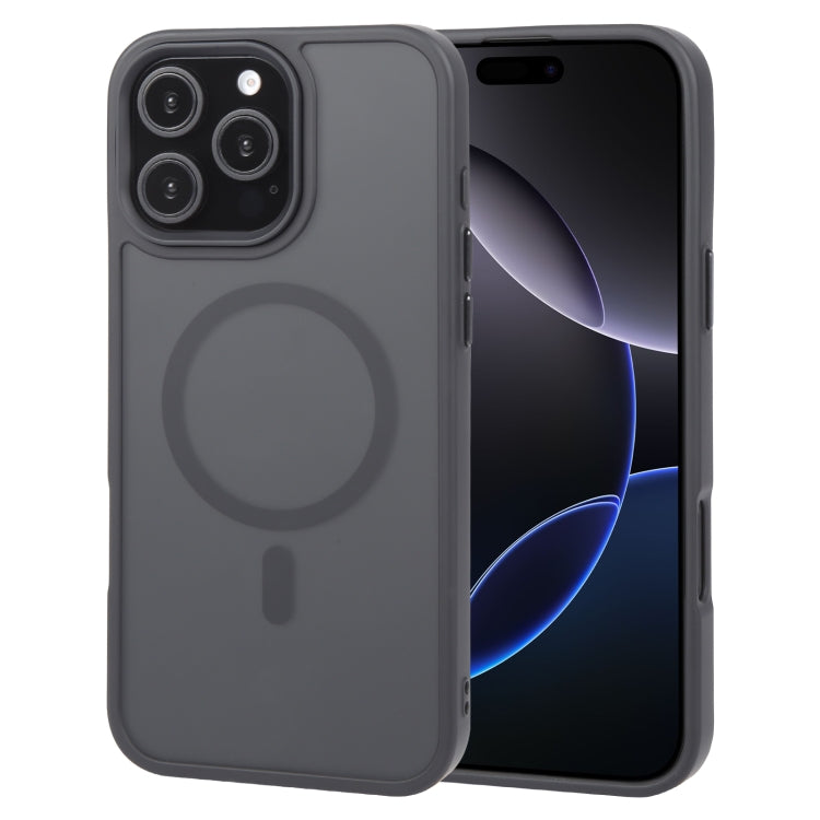 For iPhone 16 Pro GEBEI Skin Feel MagSafe Magnetic Phone Case(Black) -  by GEBEI | Online Shopping South Africa | PMC Jewellery | Buy Now Pay Later Mobicred