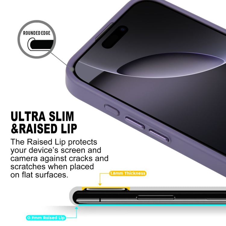 For iPhone 16 Pro Max GEBEI Skin Feel MagSafe Magnetic Phone Case(Purple)