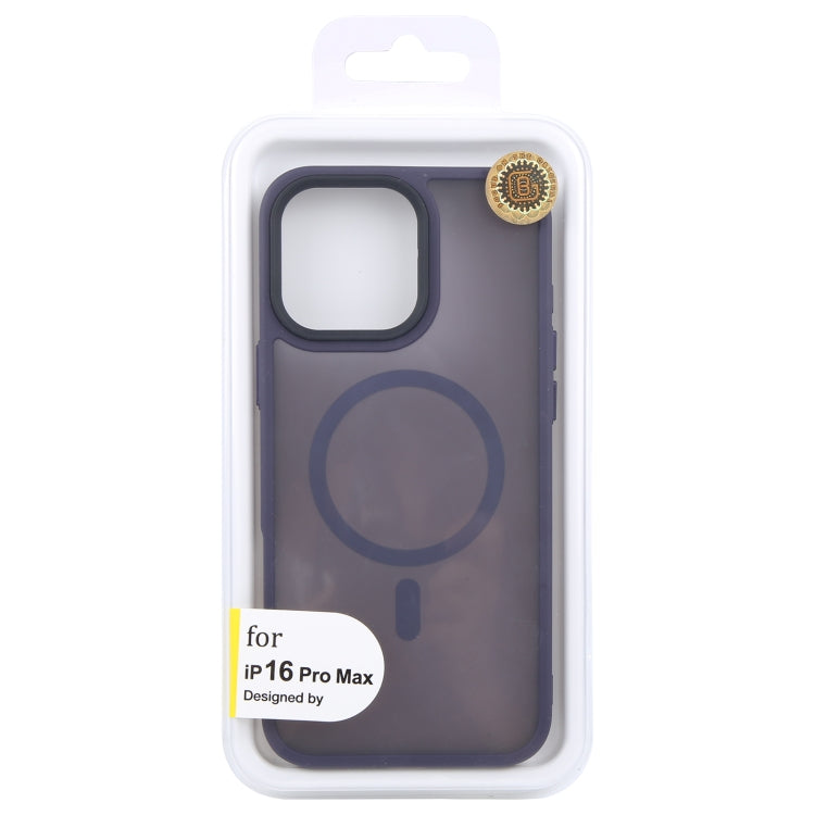 For iPhone 16 Pro Max GEBEI Skin Feel MagSafe Magnetic Phone Case(Purple) - free shipping - PMC Jewellery - Order now!