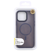 For iPhone 16 Pro Max GEBEI Skin Feel MagSafe Magnetic Phone Case(Purple)