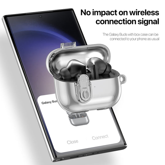 For Samsung Galaxy Buds3 / 3 Pro DUX DUCIS SECI Series Earbuds Box Protective Case(Clear Black)