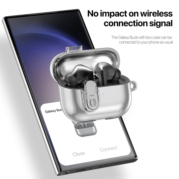 For Samsung Galaxy Buds3 / 3 Pro DUX DUCIS SECI Series Earbuds Box Protective Case(Clear Black)
