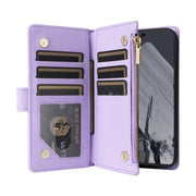 For Google Pixel 8 Pro Crossbody Zipper Wallet Rhombus Leather Phone Case(Purple)