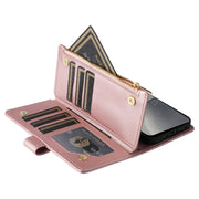 For Samsung Galaxy S24 5G Crossbody Zipper Wallet Rhombus Leather Phone Case(Rose Gold)