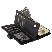 For Samsung Galaxy S24 Ultra 5G Crossbody Zipper Wallet Rhombus Leather Phone Case(Black)