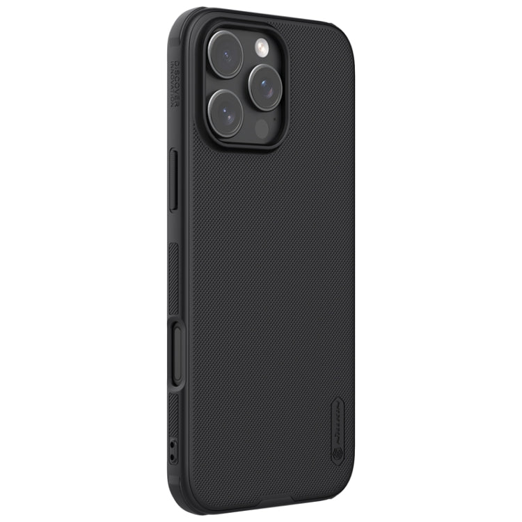 For iPhone 16 Pro Max NILLKIN Frosted Shield Pro PC + TPU Phone Case(Black)
