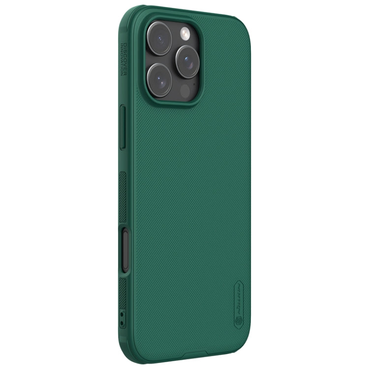 For iPhone 16 Pro Max NILLKIN Frosted Shield Pro PC + TPU Phone Case(Green)